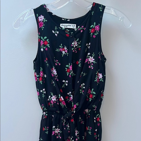 Abercrombie Girls’ Black Floral Jumpsuit - Picture 1 of 6